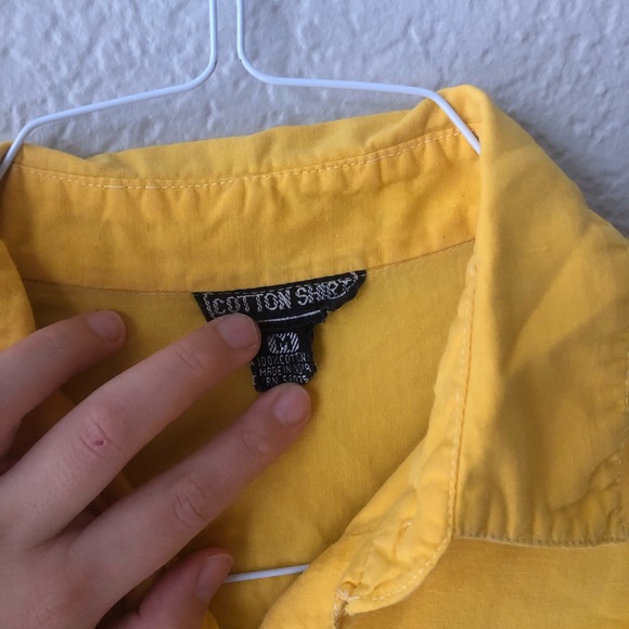 vintage yellow button down shirt! - Picture 3 of 3